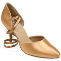 103 Sirocco | Flesh Satin | Smooth Dance Shoes - Slim Heels Only