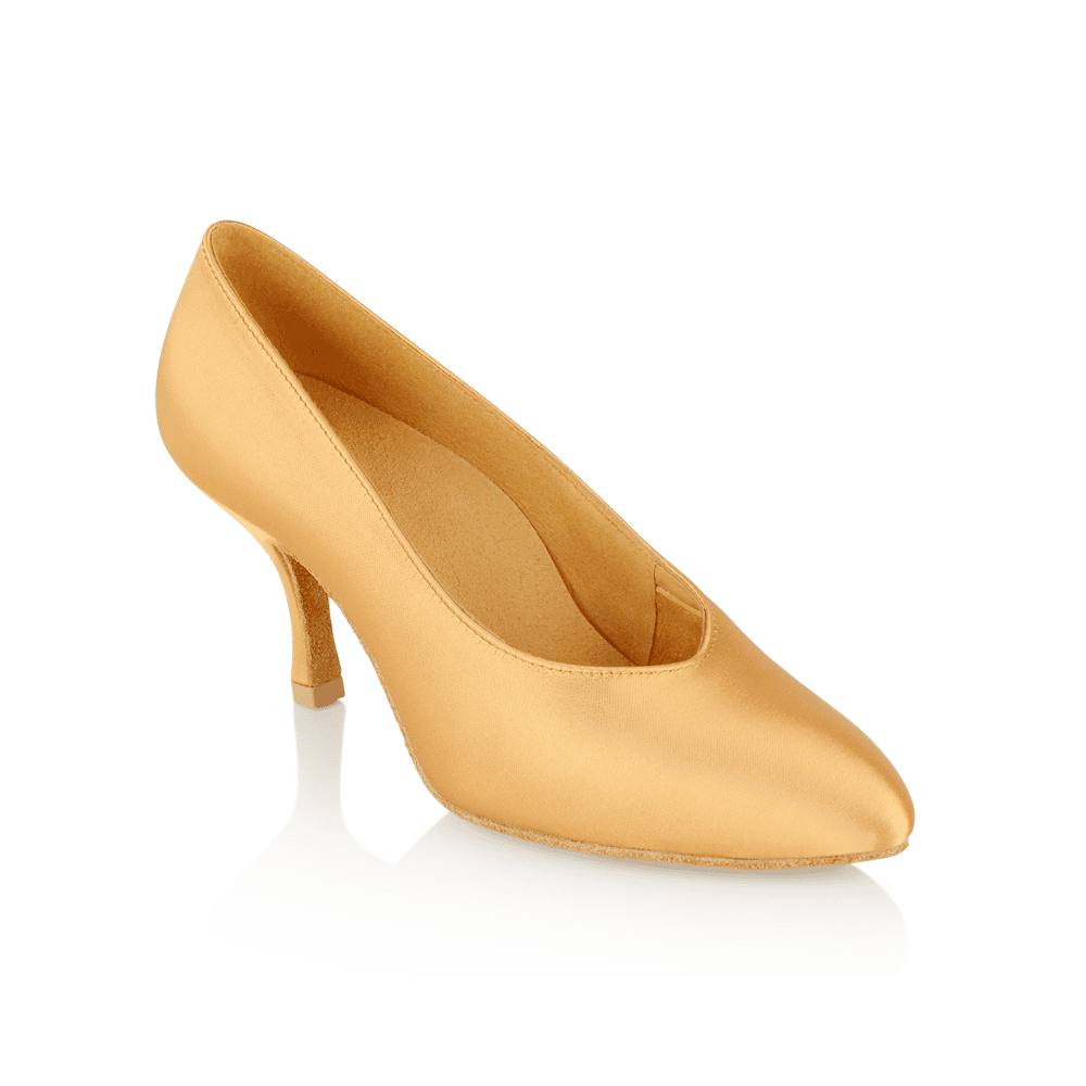 109A Avalanche | Flesh Satin | Standard Ballroom Dance Shoes - Slim Heels Only