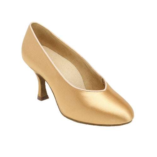 165A Arctic | Flesh Satin | Standard Ballroom Dance Shoes