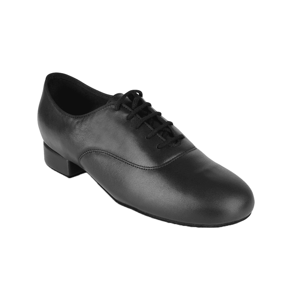 330 Sandstorm | Black Leather | Standard Ballroom Dance Shoes - Pro-Glide Heel