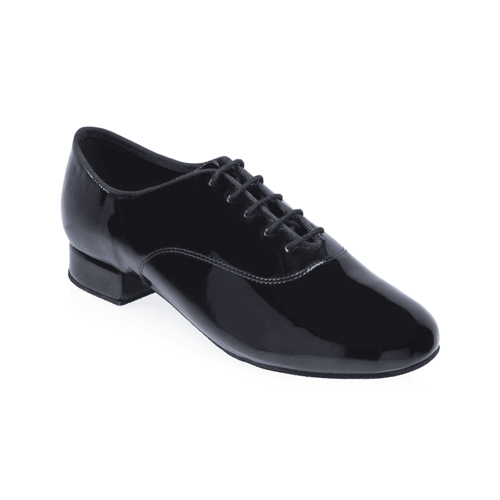 330 Sandstorm | Black Patent | Standard Ballroom Dance Shoes - Pro-Glide Impact Heel