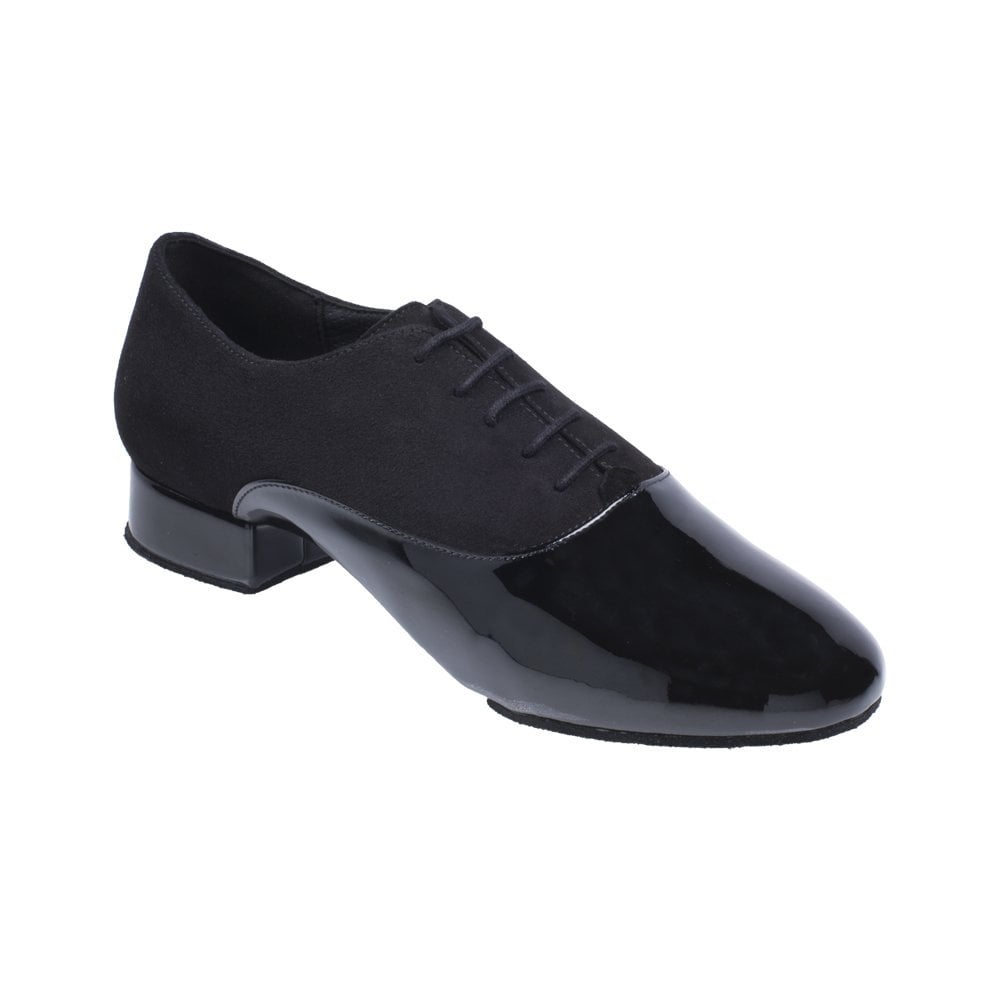 333 Rhine | Nappa Suede Leather/Patent | Standard Ballroom Dance Shoes - Pro-Glide Impact Heel
