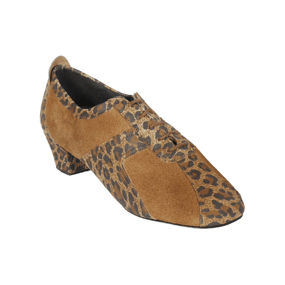 410 Breeze | Leopard Print Leather/Tan Suede