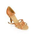 820-X Blizzard Xtra | Light Tan Satin | Ladies Latin Dance Shoes