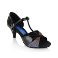 Gemini - Black Patent/Red-Blue Pearl