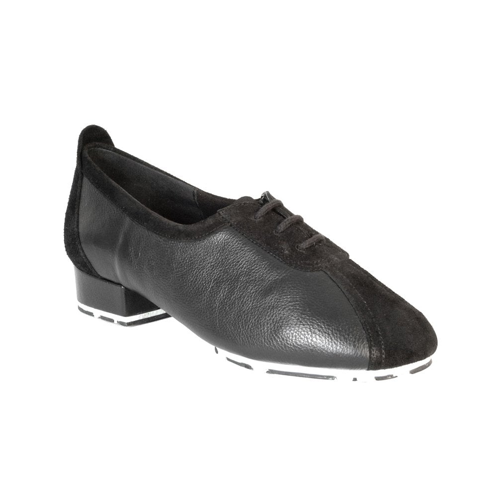 P111 Black Leather/Suede - Star Sole