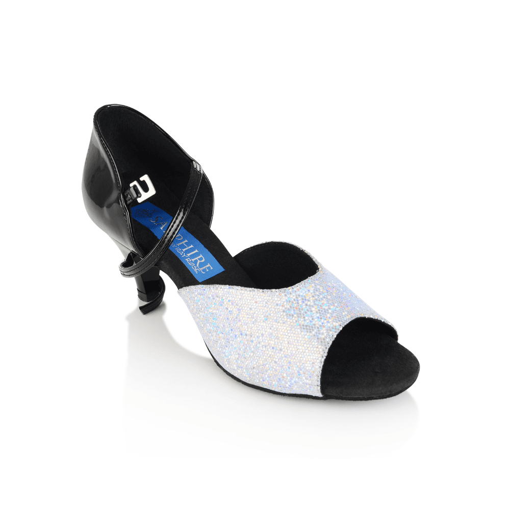 Pegasus - White-Silver Lustre/Black Patent