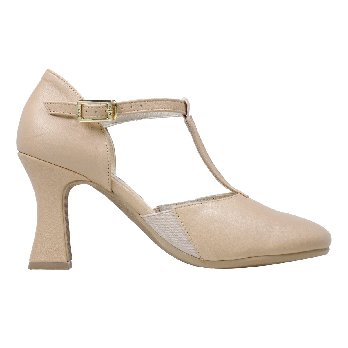 Rachel (Hook Buckle - Pyramid Rubber Sole) | Tan Leather