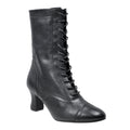 Can-Can Boot | Black Leather - Can-Can Boot – Black Calf Leather Theatrical Dance Boot with with Side Zip & Pyramid Grip Sole