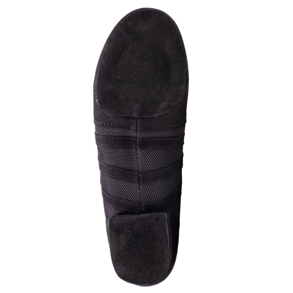 438 Virtuoso | Black Nappa Suede Leather/Black Mesh