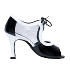 700 Calliope - Black & White Patent | Ladies Latin Dance Shoes