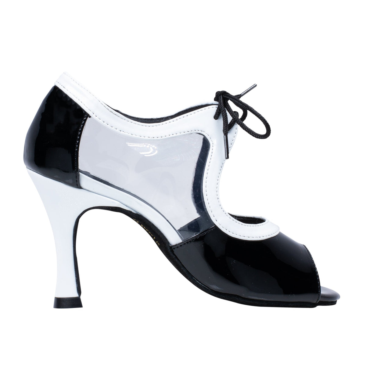 700 Calliope - Black & White Patent | Ladies Latin Dance Shoes