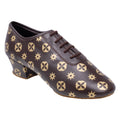 415 Solstice | Brown Leather with Designer Print