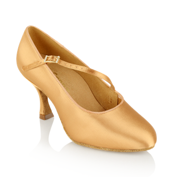 Obrazek 117A Stratus | Flesh Satin | Standard Ballroom Dance Shoes | Sale