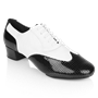 Picture of 318 Adolfo Black Patent & White Leather  | Salsa Dance Shoes | Sale