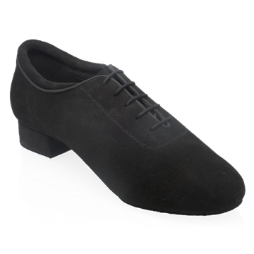 Obrazek 355N Alex | Black Nappa Suede Leather | Standard Ballroom Dance Shoes (Classic Design) | Sale