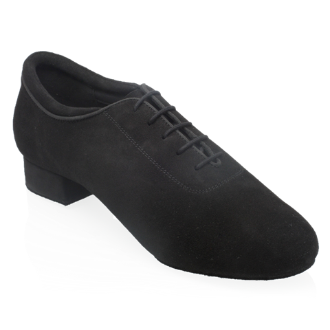 Obrazek 355N Alex | Black Nappa Suede Leather | Standard Ballroom Dance Shoes (Classic Design) | Sale