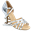Obrazek H860-X Kalahari Xtra | Silver (Reflective) | Ladies Latin Dance Shoes