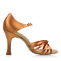 Picture of 825-X Drizzle Xtra | Light Tan Satin | Ladies Latin Dance Shoes