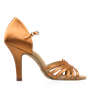 Picture of H845-X Persephone Xtra | Light Tan Satin | Latin Dance Shoes