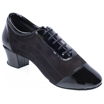 Picture of H485 Caspian | Nappa Suede Leather/Patent | Latin Dance Shoes