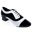 Obrazek 319 Rafael Black Patent & White Leather  | Salsa Dance Shoes