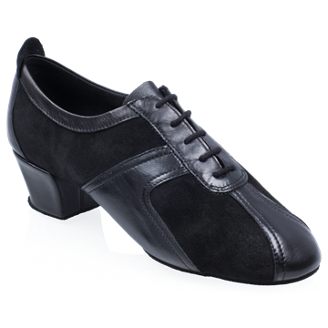 Obrazek 410 Breeze | Black Suede/Black Leather | Practice Dance Shoes